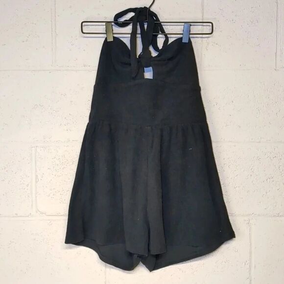 Wild Fable Women's Juniors Halter Terry Cloth Romper - Picture 1 of 6